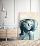 Hipster Statue with Sunhat by THE Studio on GIANT ART - beige figurative