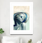 Hipster Statue with Sunhat by THE Studio on GIANT ART - beige figurative