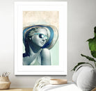 Hipster Statue with Sunhat by THE Studio on GIANT ART - beige figurative