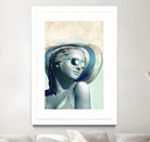 Hipster Statue with Sunhat by THE Studio on GIANT ART - beige figurative