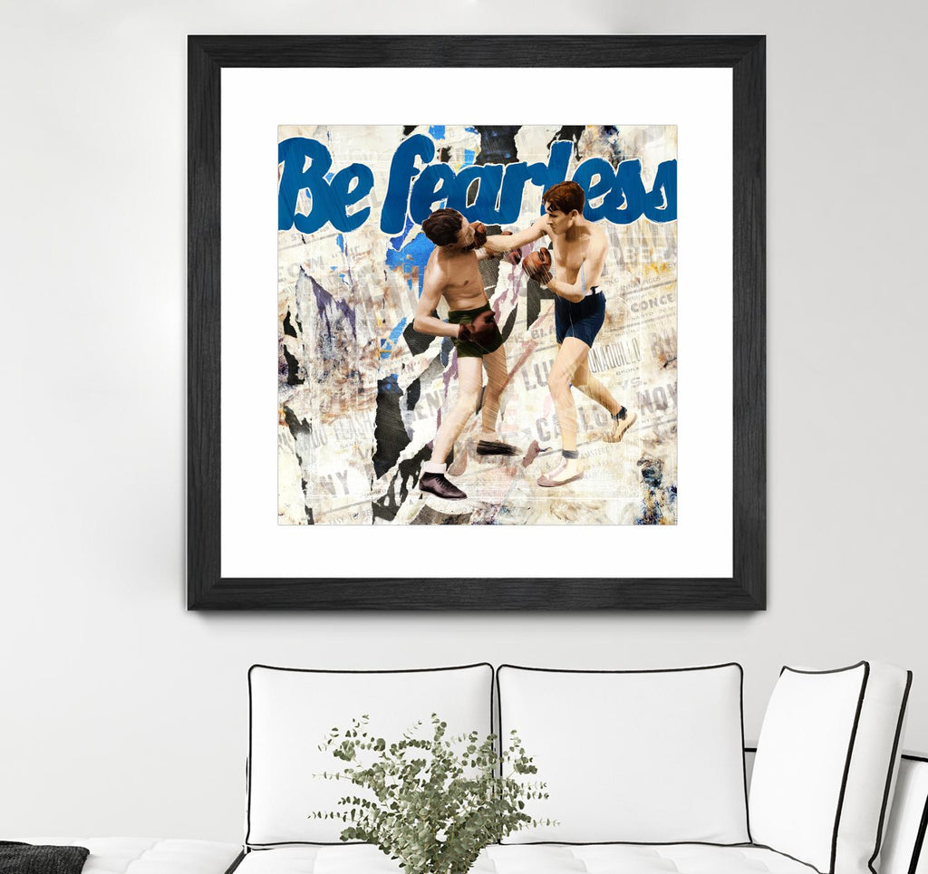 Be Fearless by THE Studio on GIANT ART - blue vintage