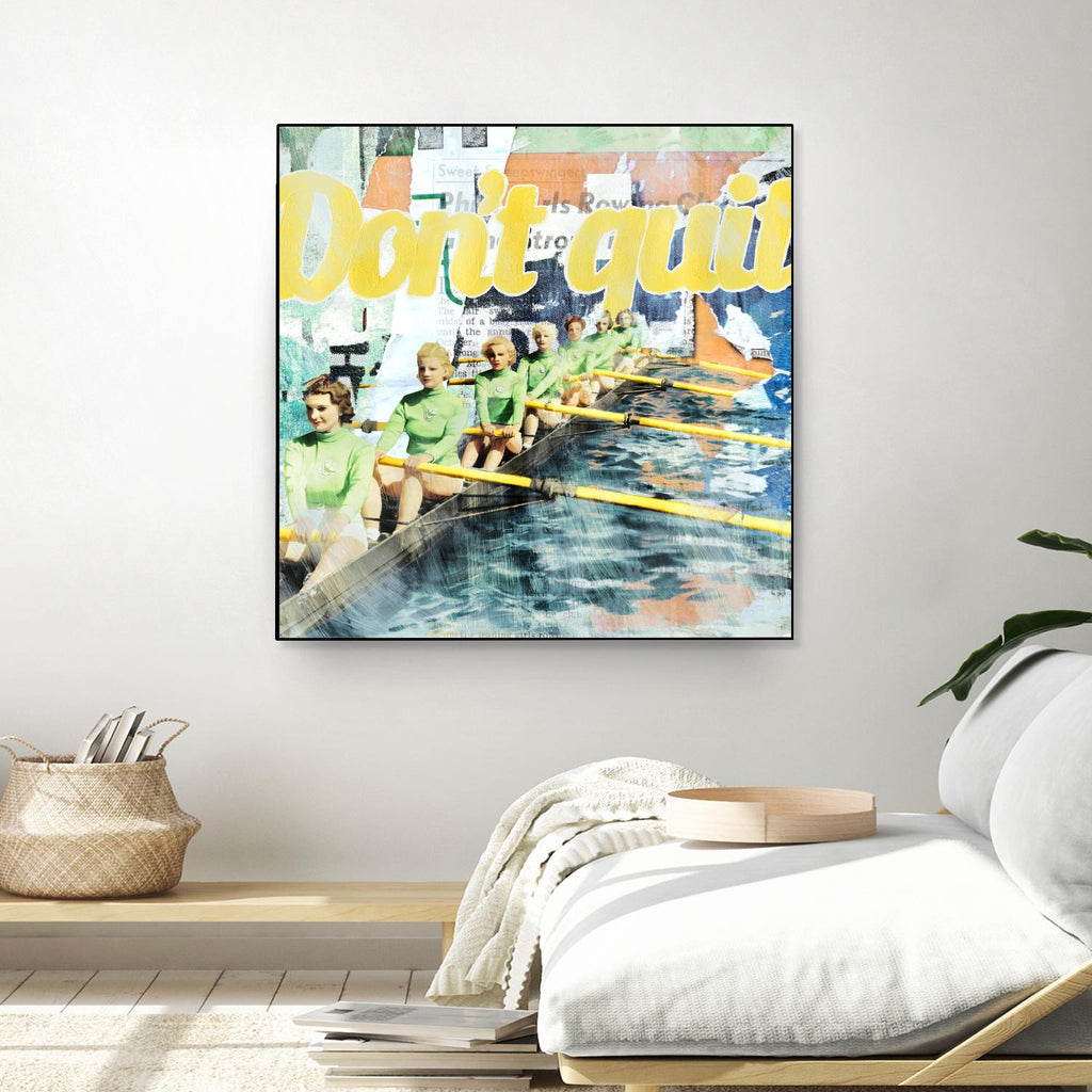 Don't Quit by THE Studio on GIANT ART - green vintage