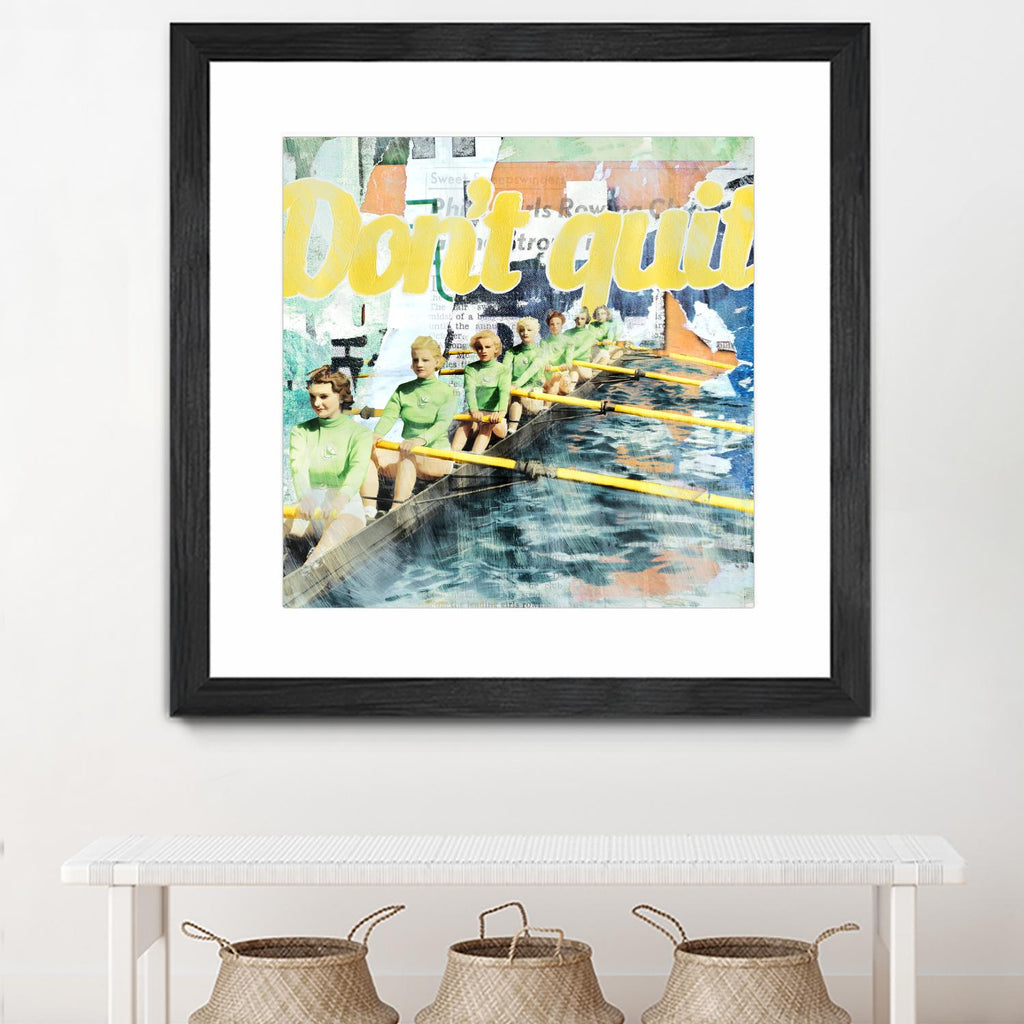 Don't Quit by THE Studio on GIANT ART - green vintage