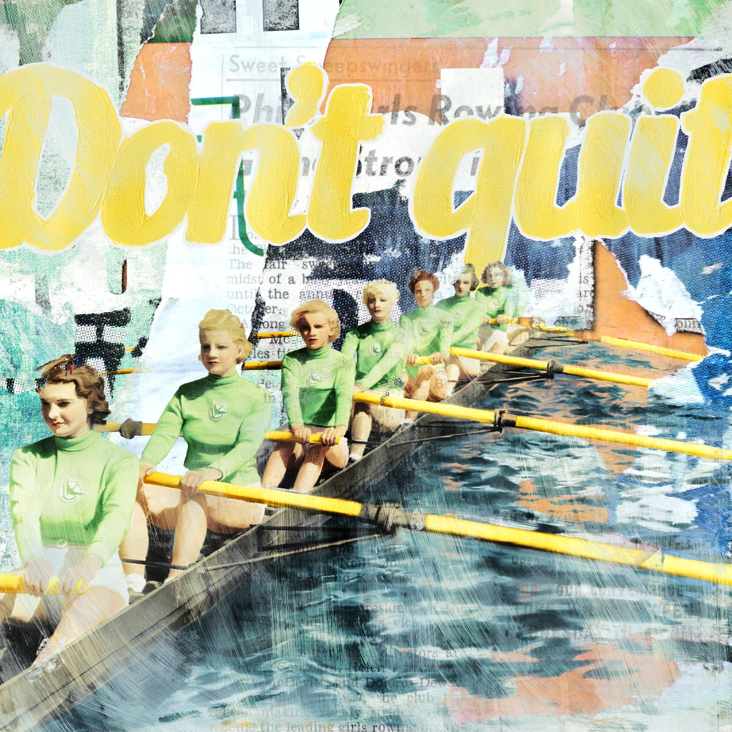 Don't Quit par THE Studio sur GIANT ART - vintage vert