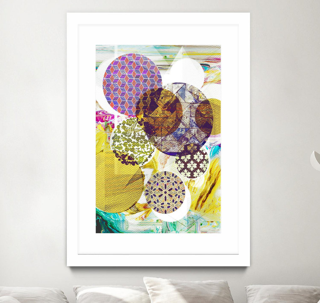 Patterned Circles 4 by THE Studio on GIANT ART - purple abstract