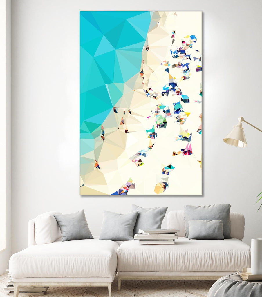Fractal Beach 2 by THE Studio on GIANT ART - beige contemporary
