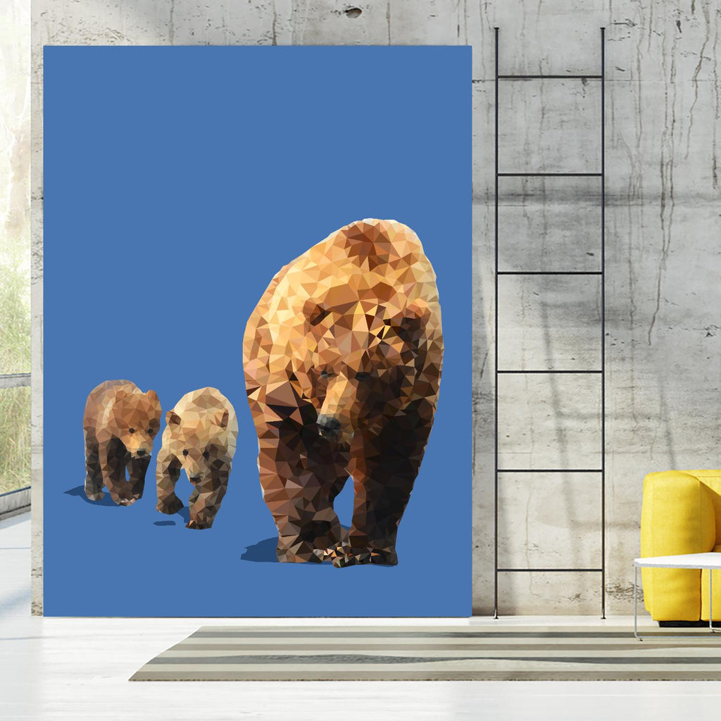 Fractal Bears by THE Studio on GIANT ART - brown contemporary
