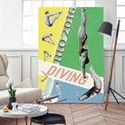 Rio Diving 2016 by THE Studio on GIANT ART - green vintage