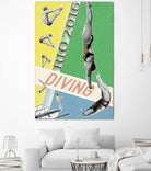 Rio Diving 2016 by THE Studio on GIANT ART - green vintage