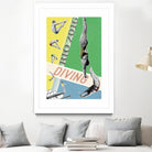 Rio Diving 2016 by THE Studio on GIANT ART - green vintage