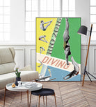 Rio Diving 2016 by THE Studio on GIANT ART - green vintage