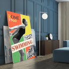 Rome Swimming 1960 by THE Studio on GIANT ART - red vintage