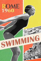 Rome Swimming 1960 by THE Studio on GIANT ART - red vintage