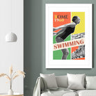 Rome Swimming 1960 by THE Studio on GIANT ART - red vintage