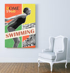 Rome Swimming 1960 by THE Studio on GIANT ART - red vintage