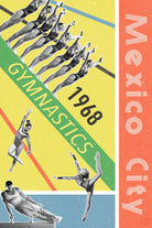 Mexico City Gymnastics 1968 by THE Studio on GIANT ART - red vintage