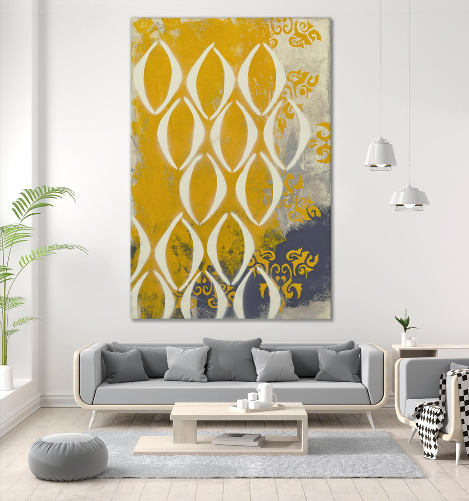 Yellow Pintura 2 by Sid Rativo on GIANT ART - white abstract