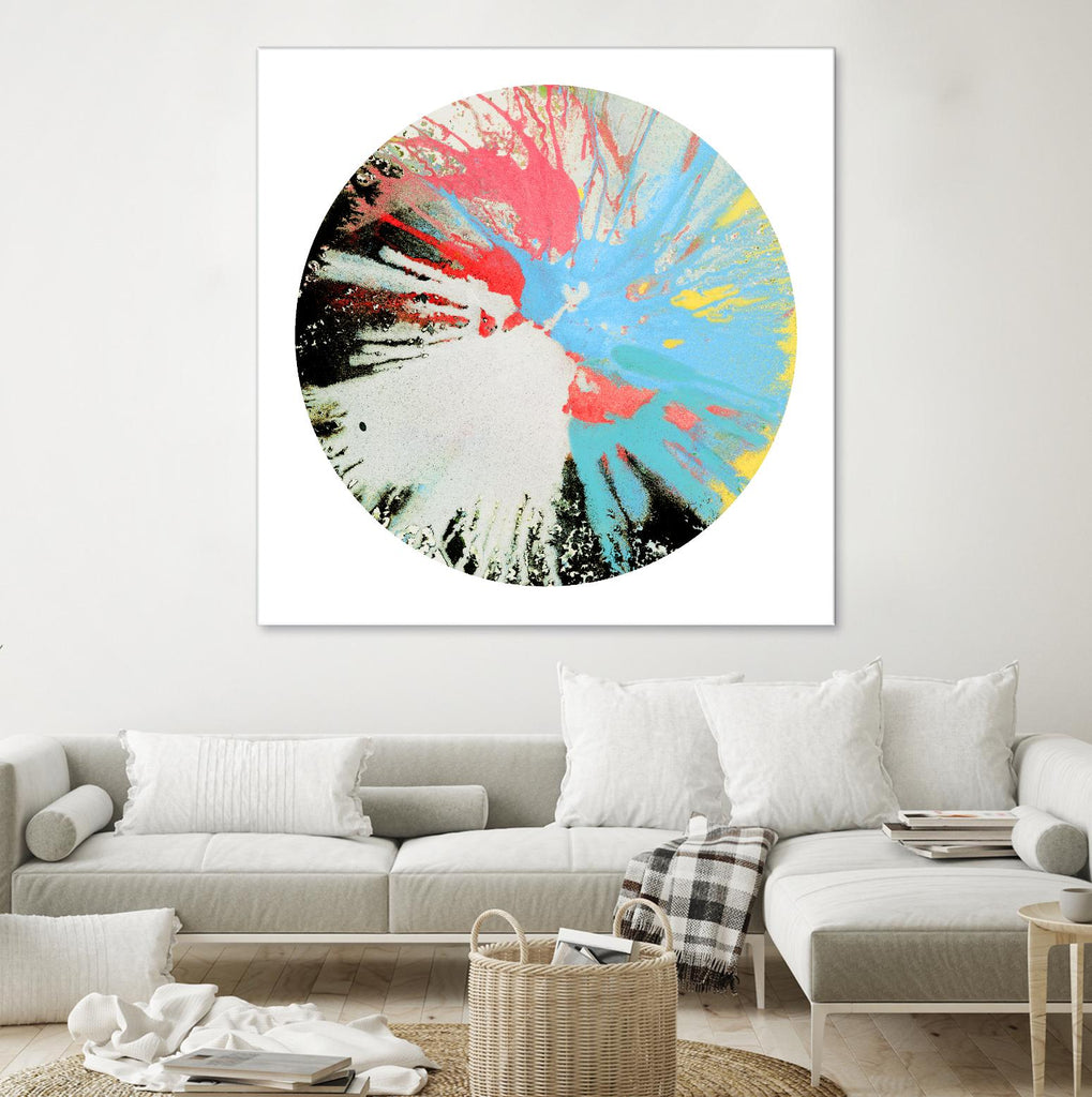 Spin Art 10 by Kyle Goderwis on GIANT ART - white abstract