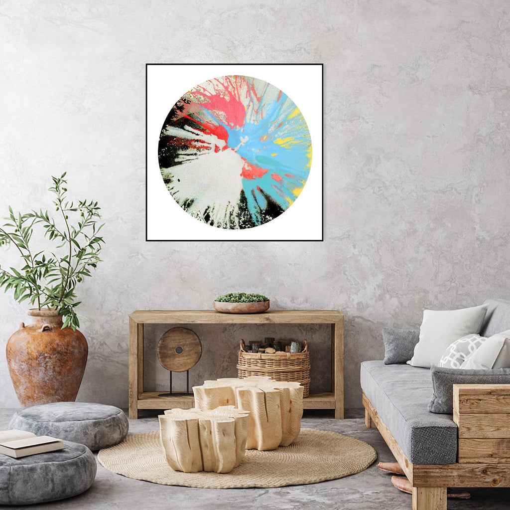 Spin Art 10 by Kyle Goderwis on GIANT ART - white abstract