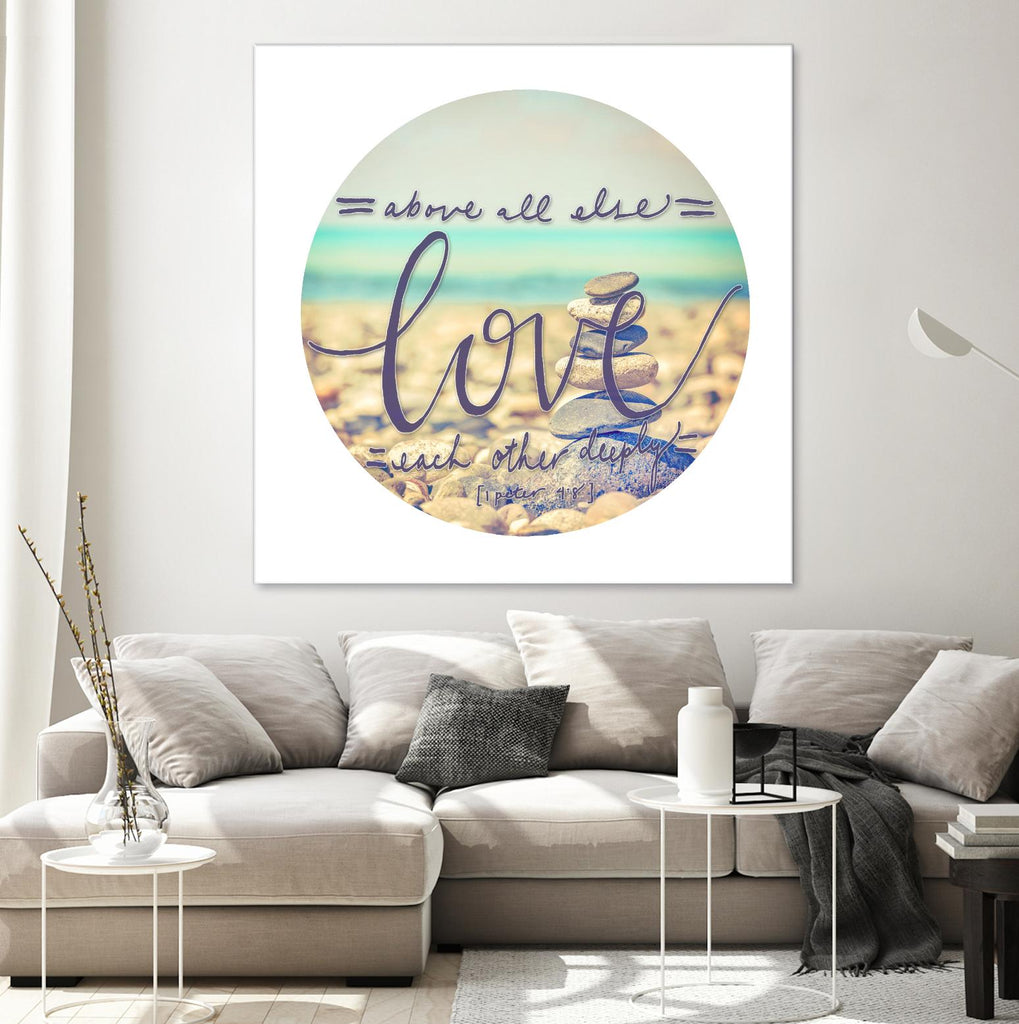 Love Each Other Deeply by THE Studio on GIANT ART - brown photo art