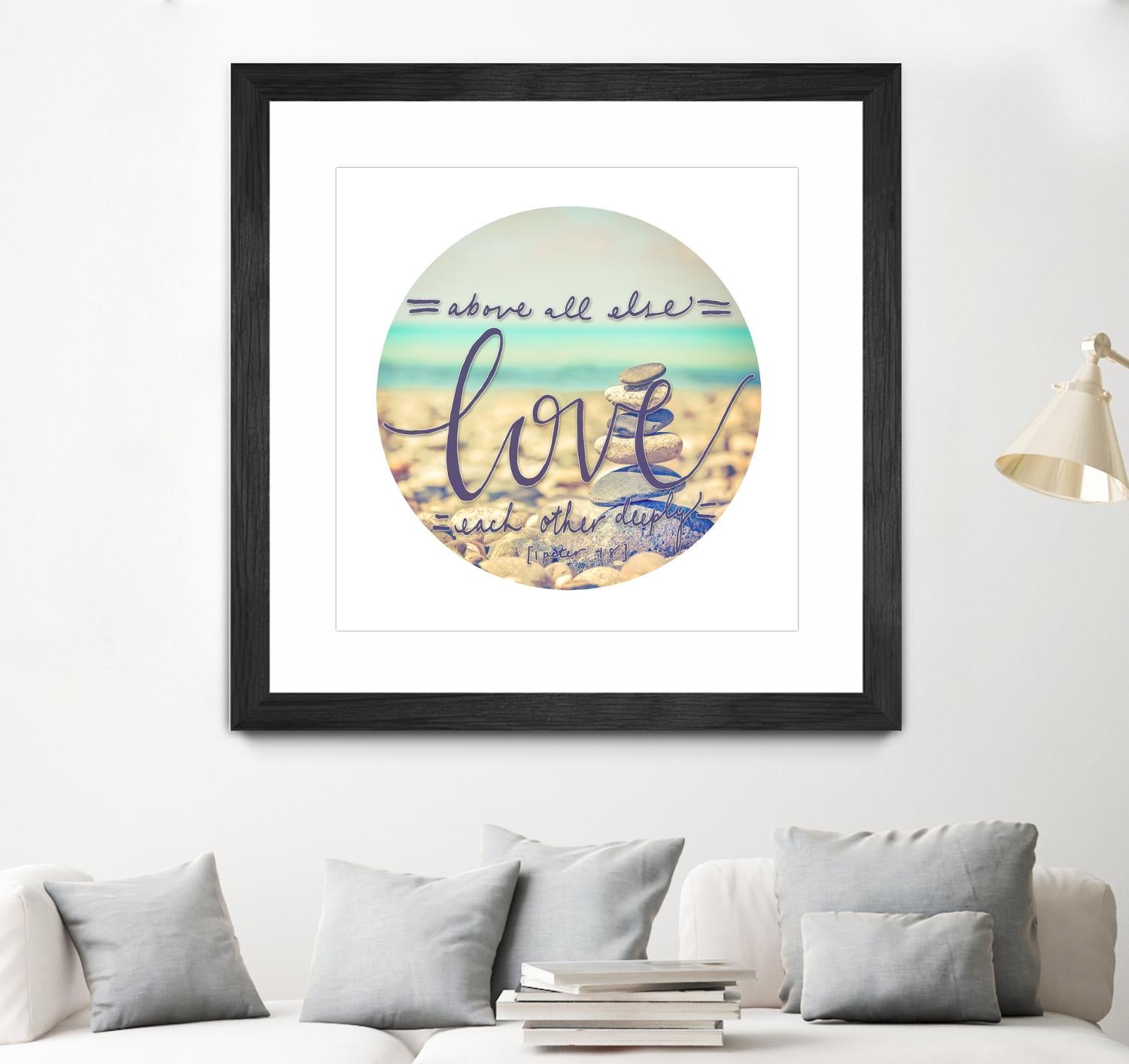 Love Each Other Deeply by THE Studio on GIANT ART - brown photo art