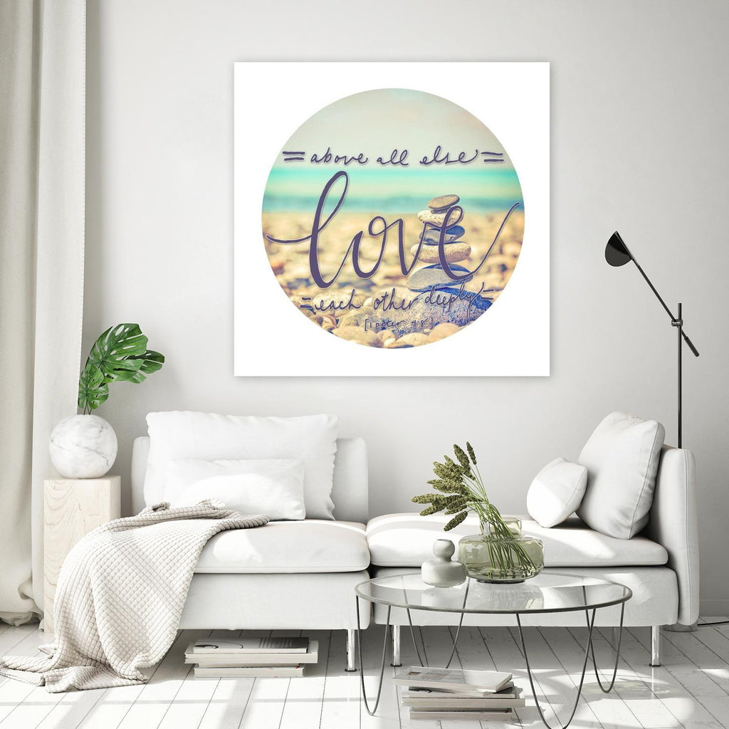 Love Each Other Deeply by THE Studio on GIANT ART - brown photo art