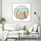 Love Each Other Deeply by THE Studio on GIANT ART - brown photo art