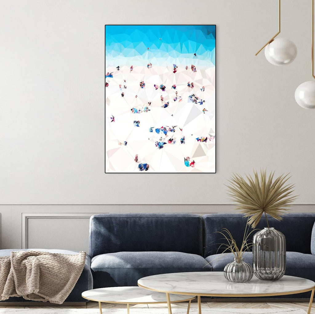 Beach Fragments A by THE Studio on GIANT ART - beige contemporary
