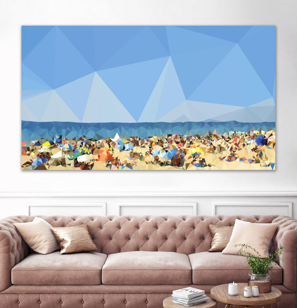 Beach Fragments C by THE Studio on GIANT ART - brown nautical