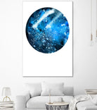 Interstellar Sphere 1 by Katie Todaro on GIANT ART - blue abstract
