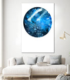 Interstellar Sphere 1 by Katie Todaro on GIANT ART - blue abstract