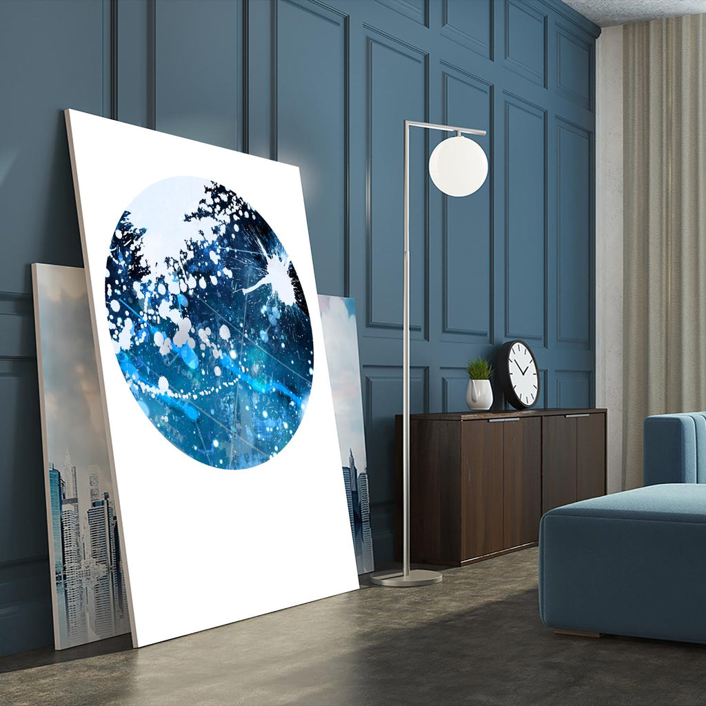 Interstellar Sphere 3 by Katie Todaro on GIANT ART - blue abstract