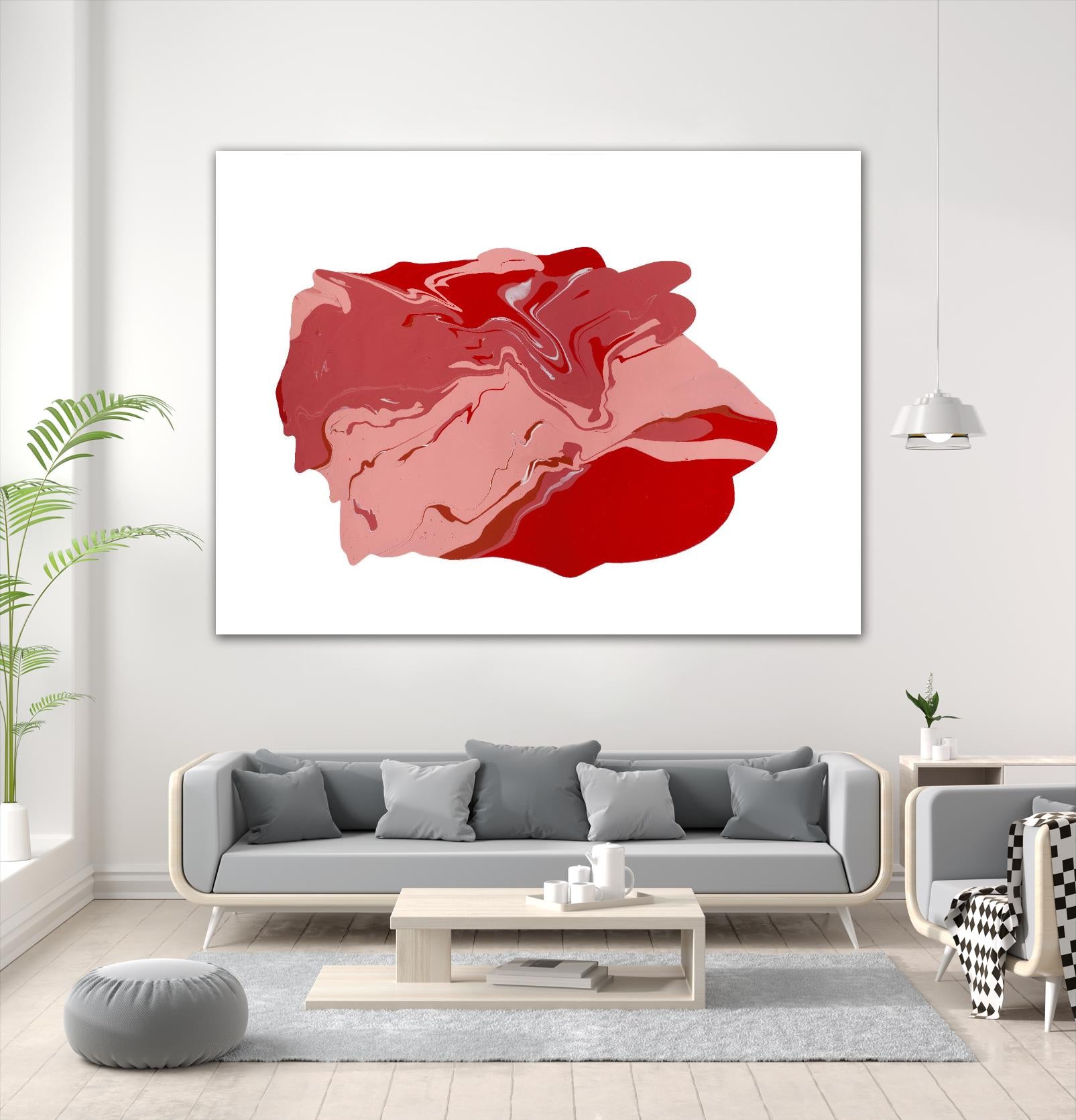 Pooling 8 by EJ Studio on GIANT ART - pink abstracts paint