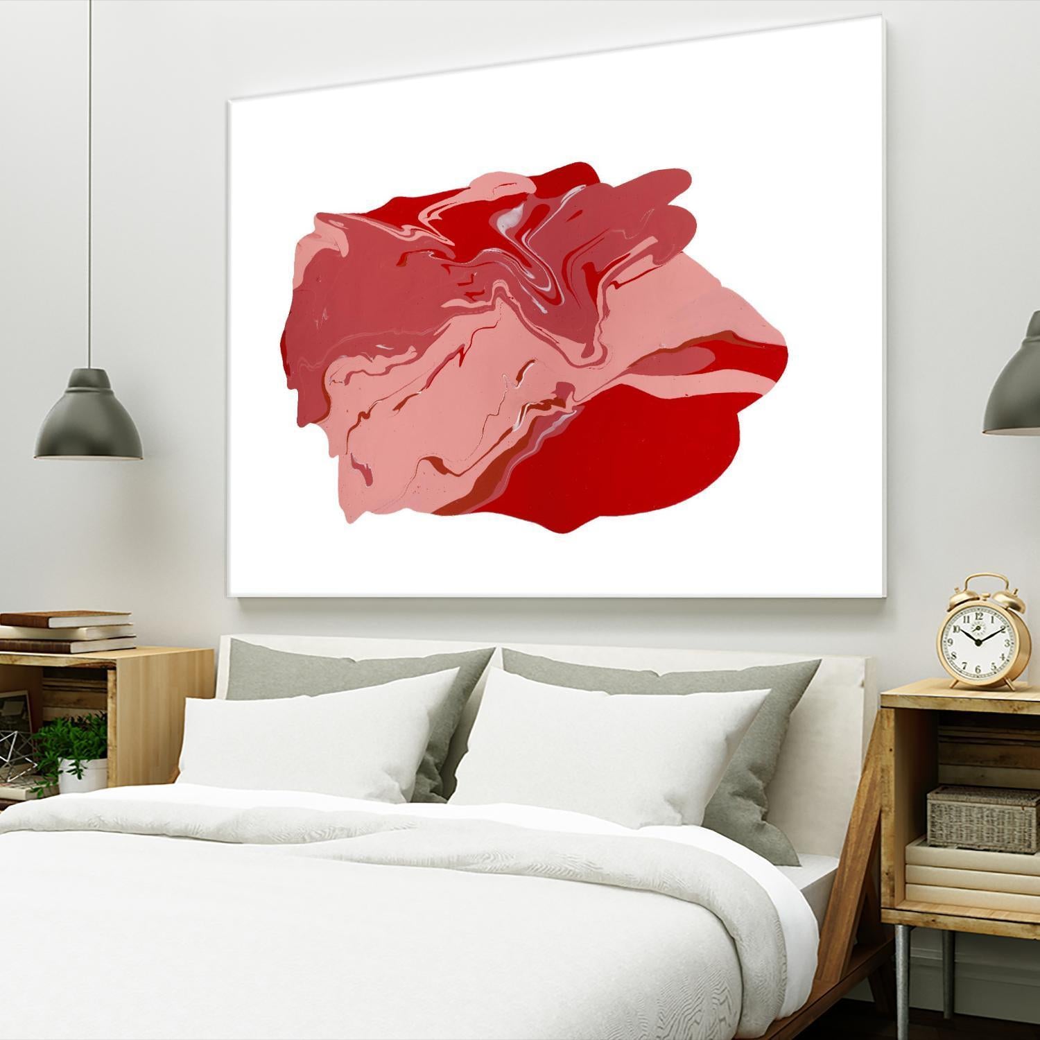 Pooling 8 by EJ Studio on GIANT ART - pink abstracts paint