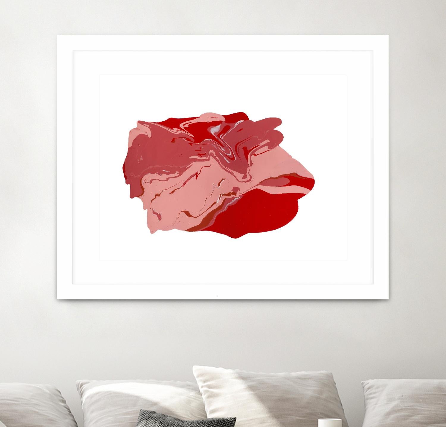 Pooling 8 by EJ Studio on GIANT ART - pink abstracts paint