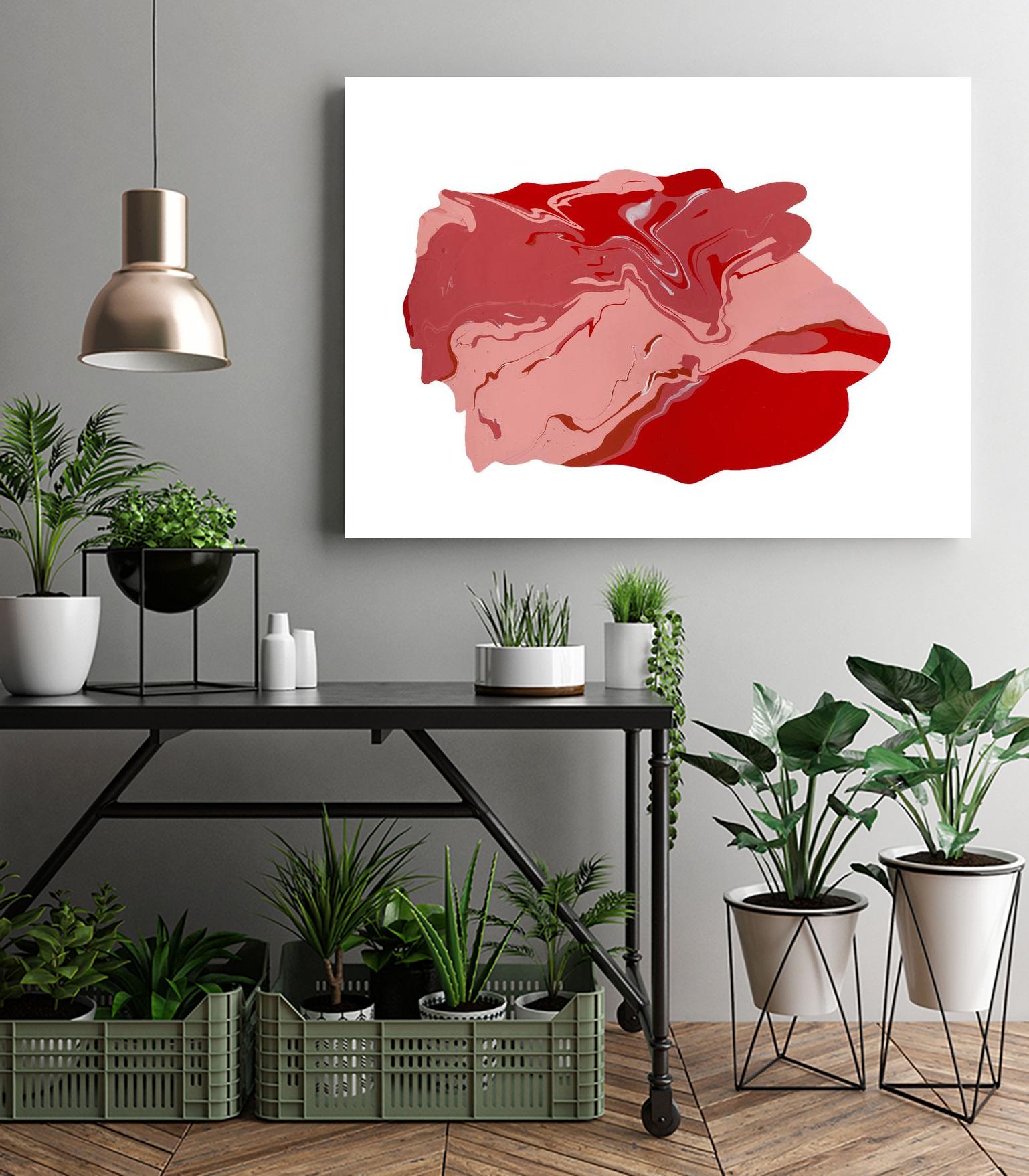 Pooling 8 by EJ Studio on GIANT ART - pink abstracts paint