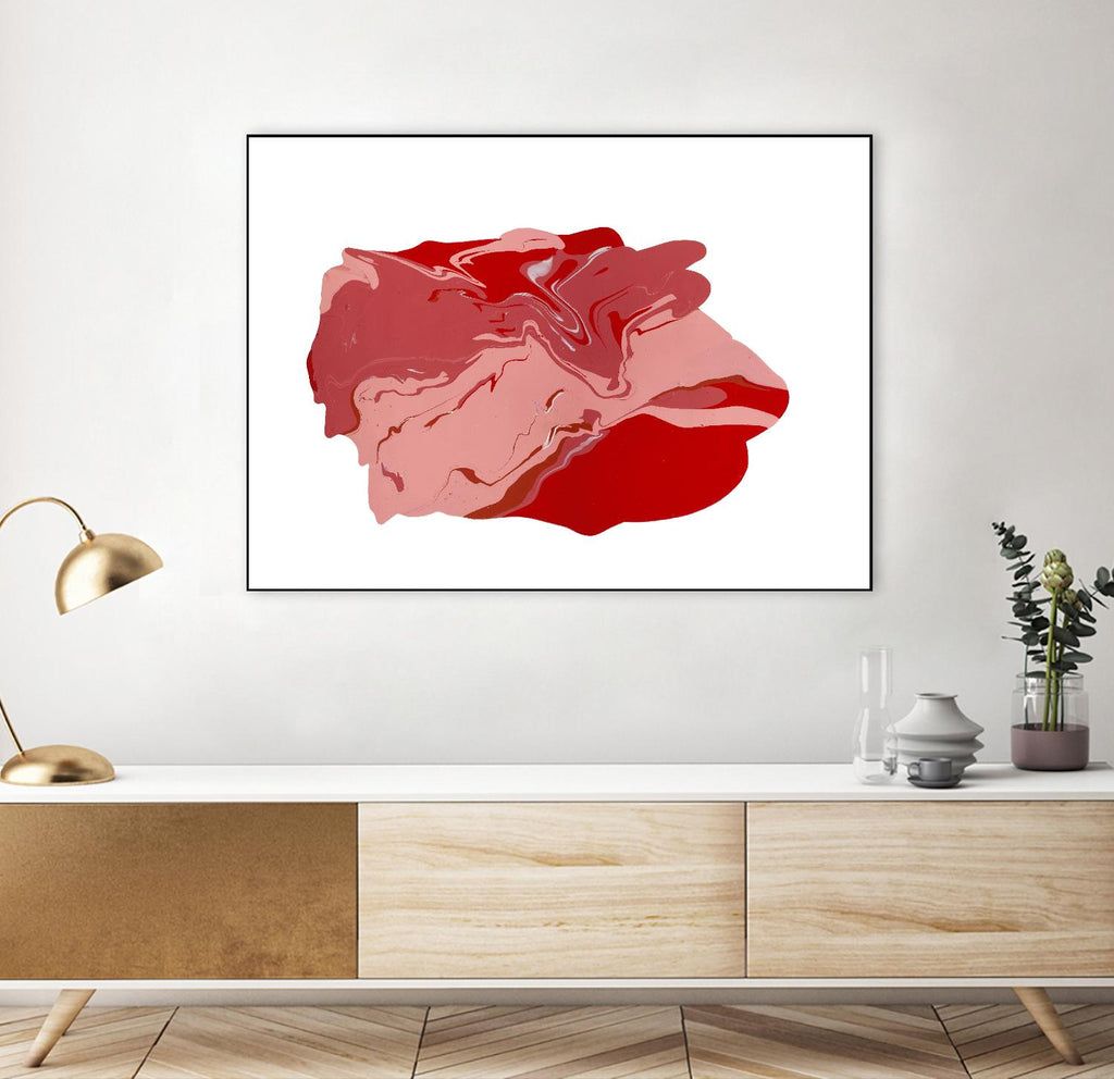 Pooling 8 by EJ Studio on GIANT ART - pink abstracts paint