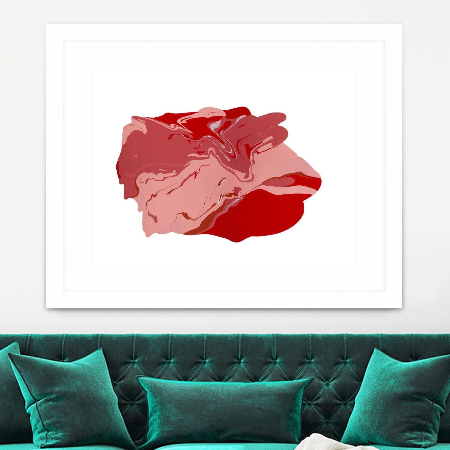 Pooling 8 by EJ Studio on GIANT ART - pink abstracts paint