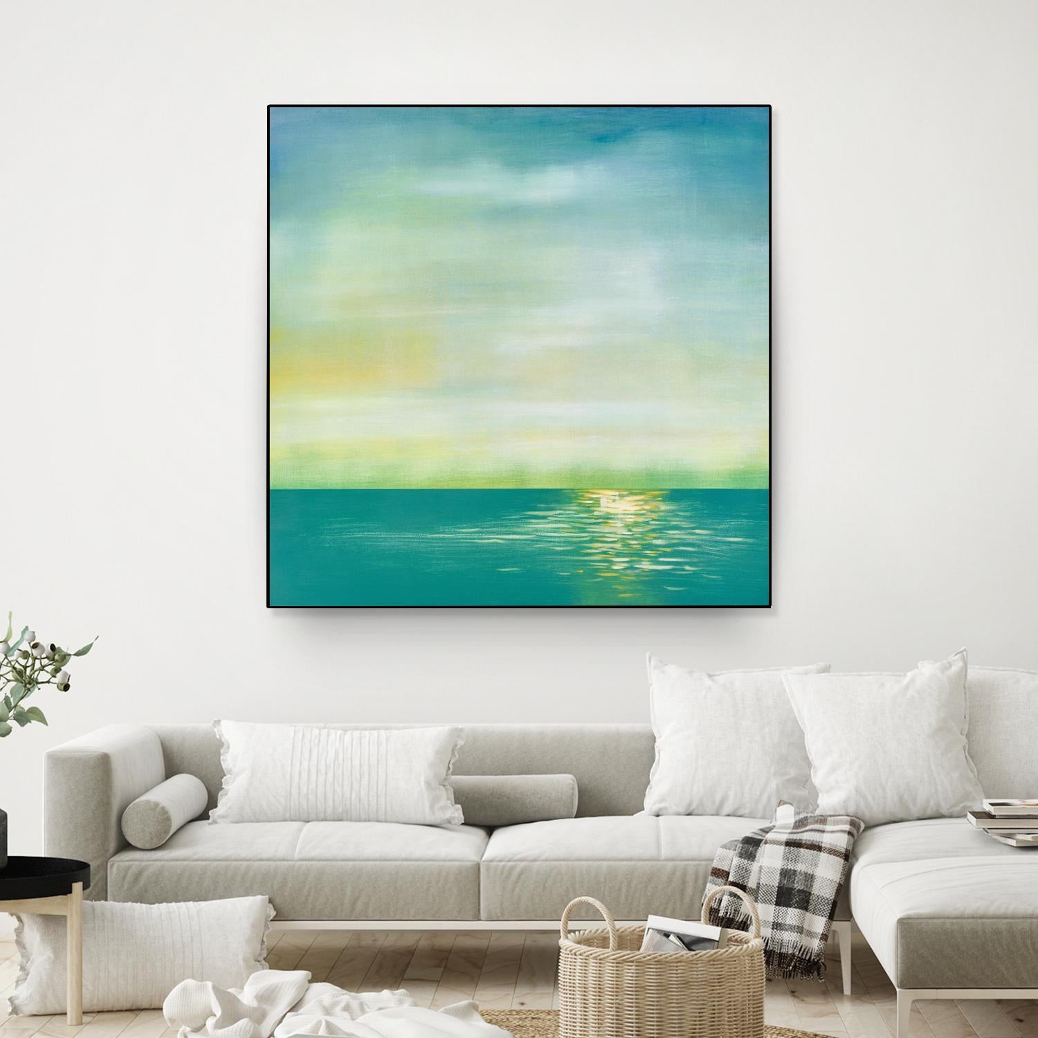 Tranquil 1 by Horton, Adam Horton on GIANT ART - blue landscapes transitional