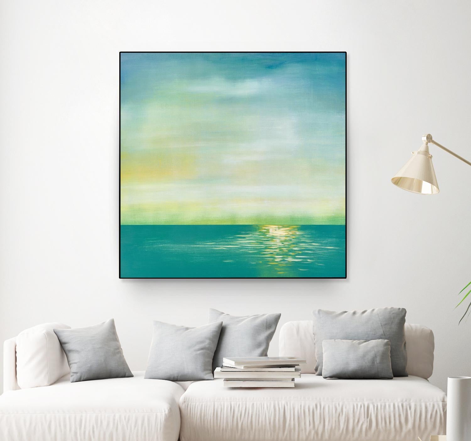 Tranquil 1 by Horton, Adam Horton on GIANT ART - blue landscapes transitional