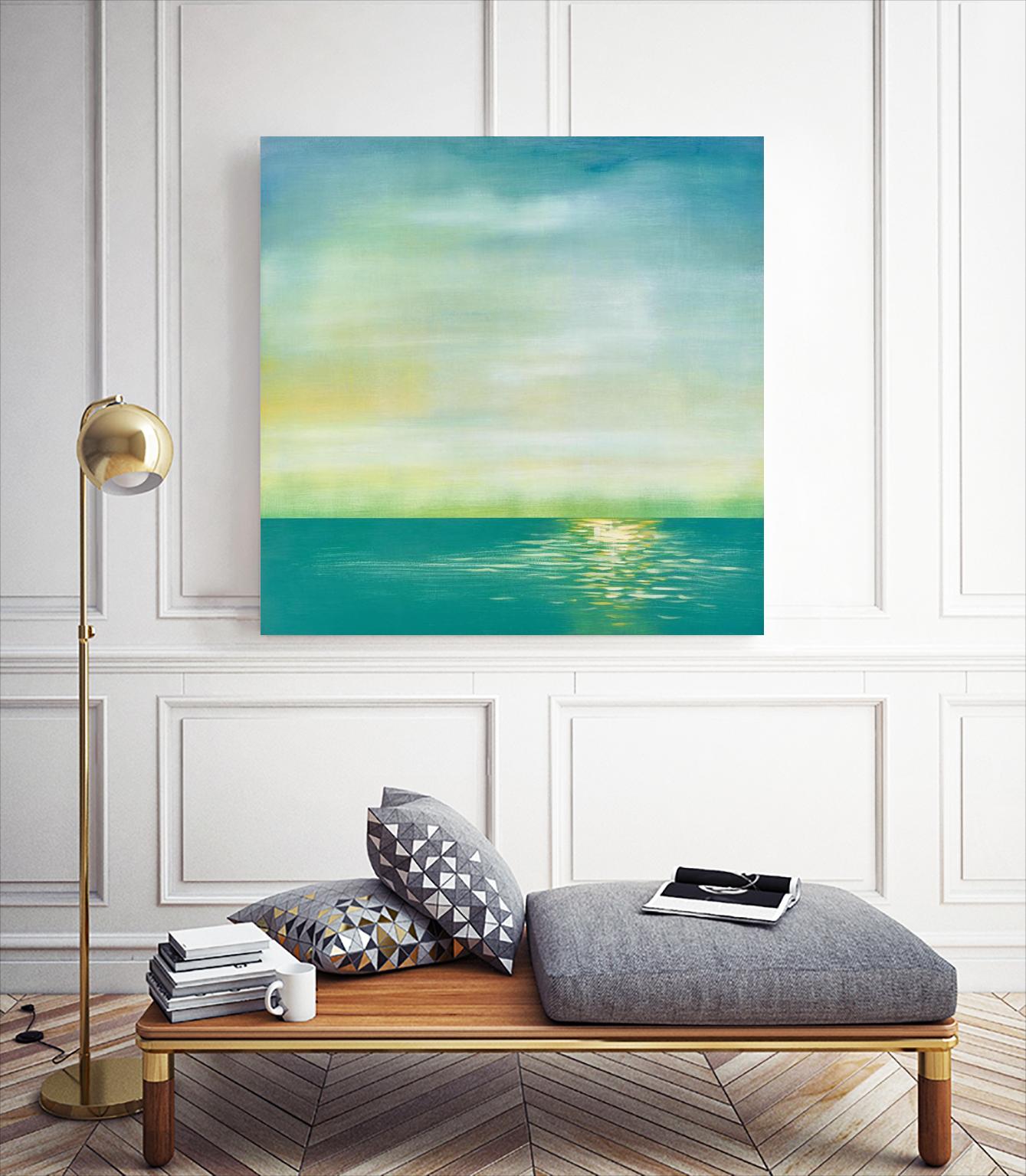 Tranquil 1 by Horton, Adam Horton on GIANT ART - blue landscapes transitional