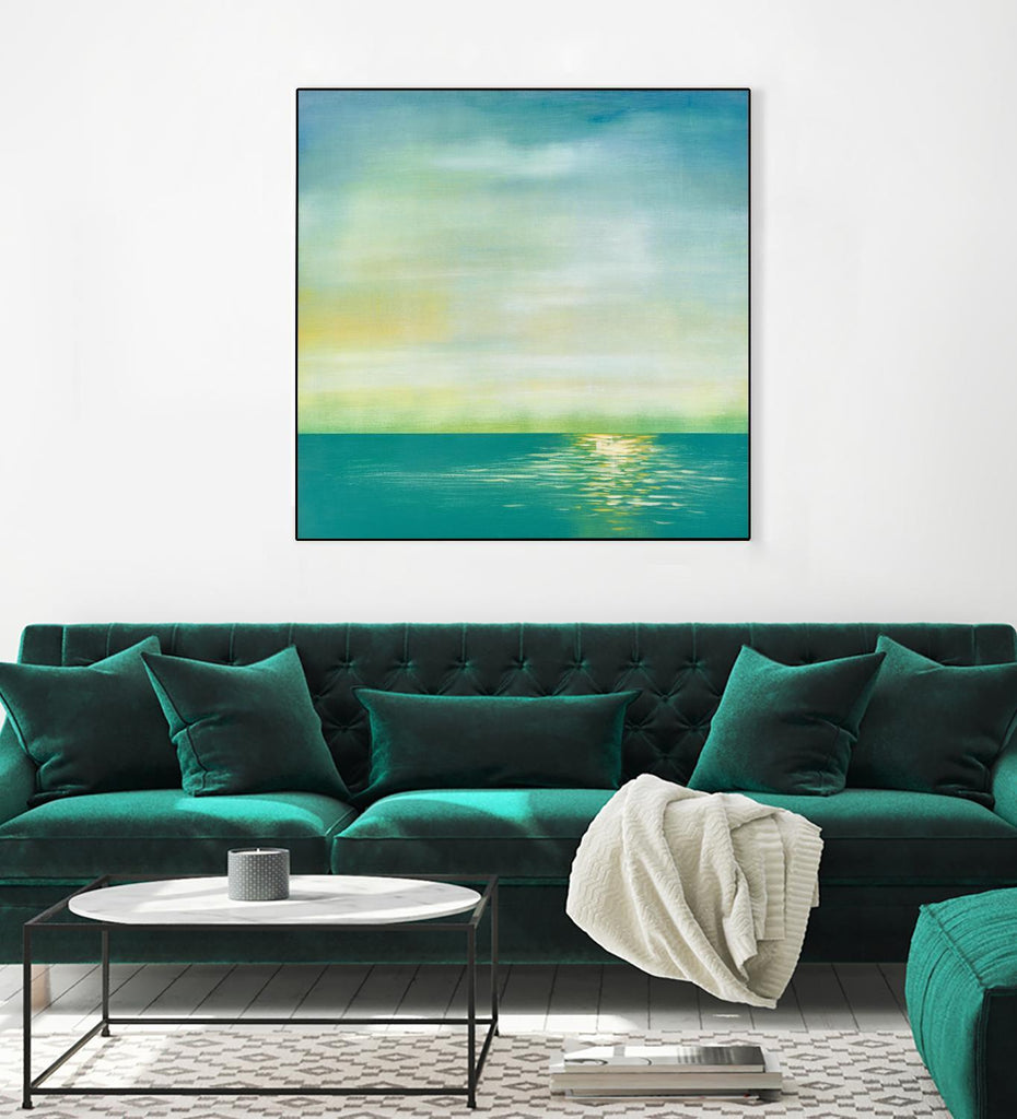 Tranquil 1 by Horton, Adam Horton on GIANT ART - blue landscapes transitional