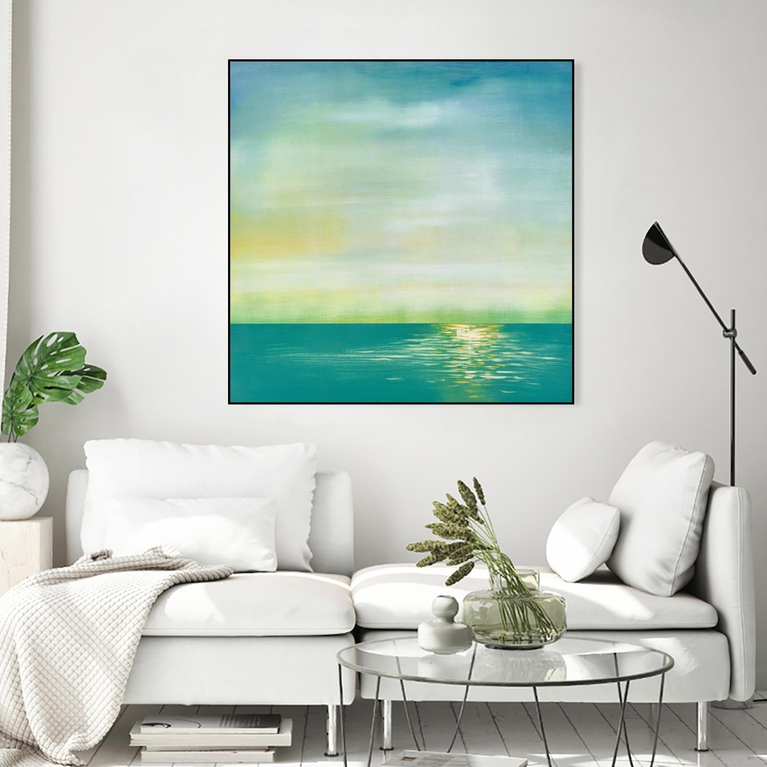 Tranquil 1 by Horton, Adam Horton on GIANT ART - blue landscapes transitional