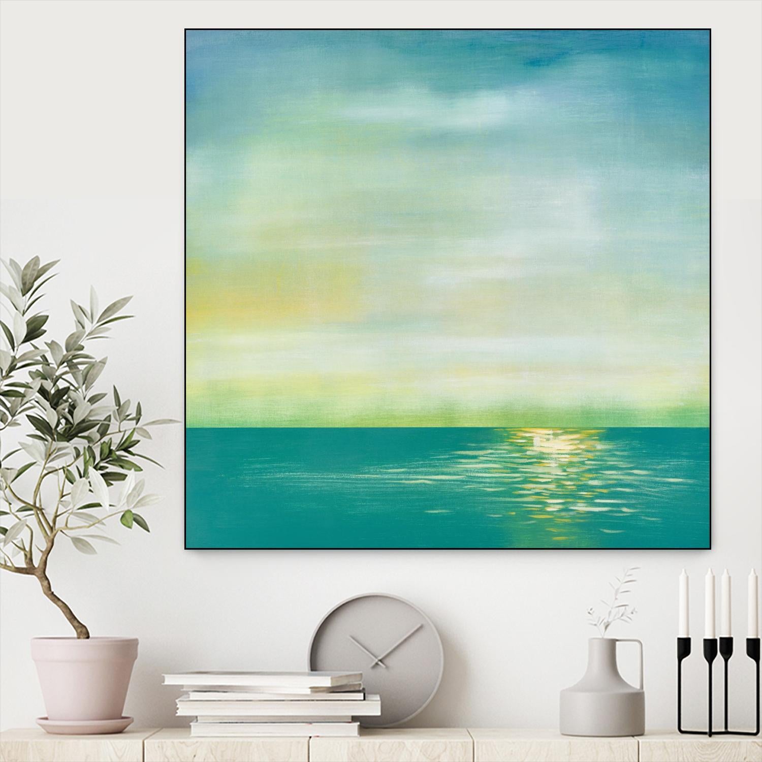 Tranquil 1 by Horton, Adam Horton on GIANT ART - blue landscapes transitional