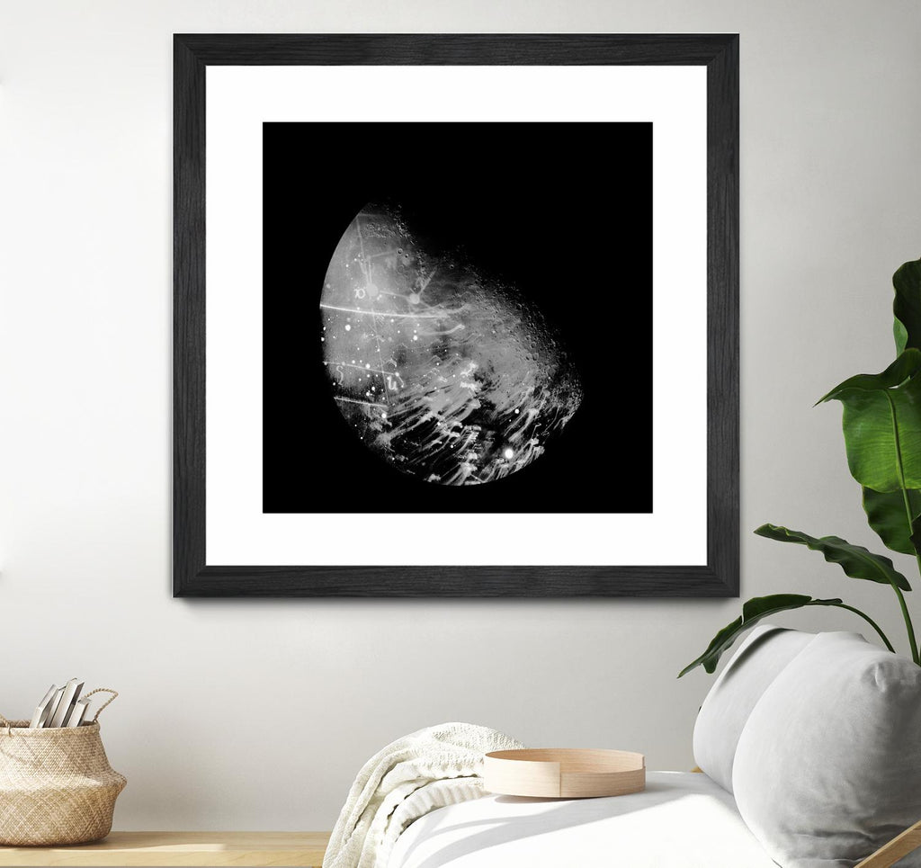 Abstract Moon Phase 2 by THE Studio on GIANT ART - white maps