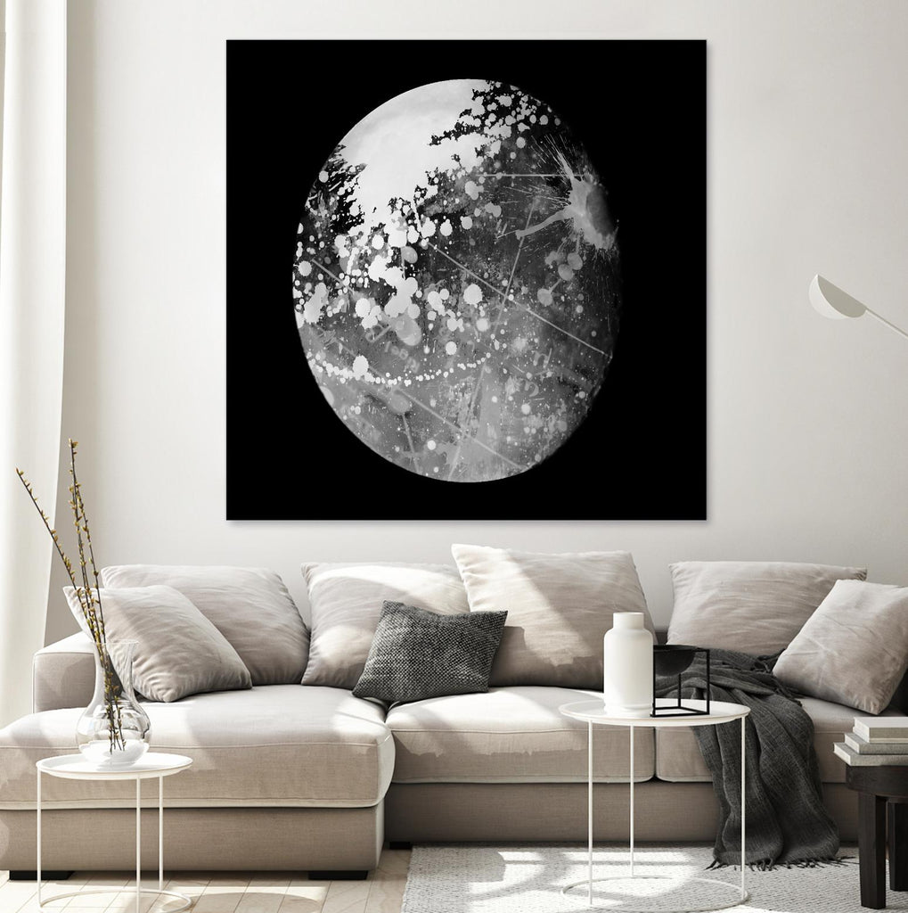 Abstract Moon Phase 7 by THE Studio on GIANT ART - white maps