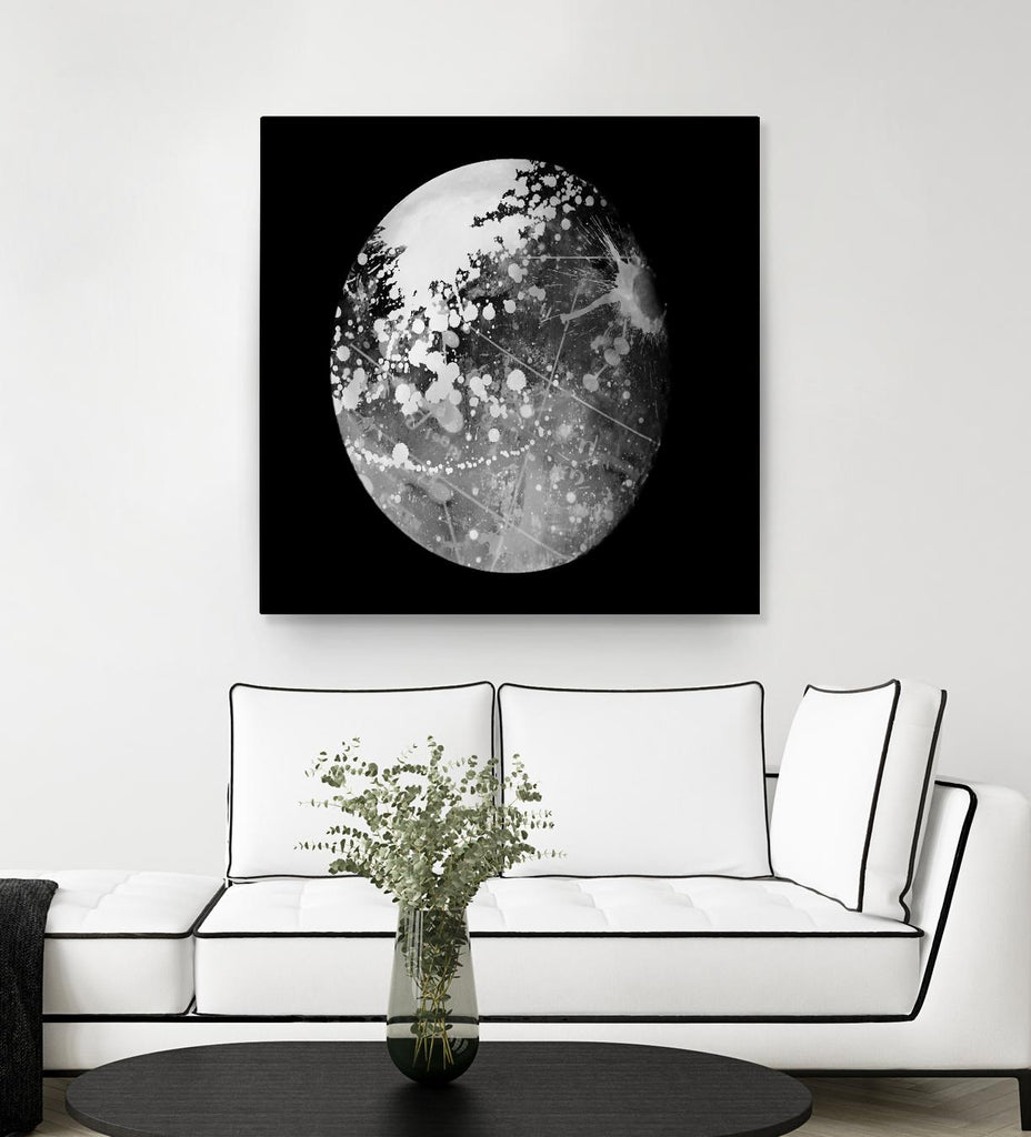 Abstract Moon Phase 7 by THE Studio on GIANT ART - white maps