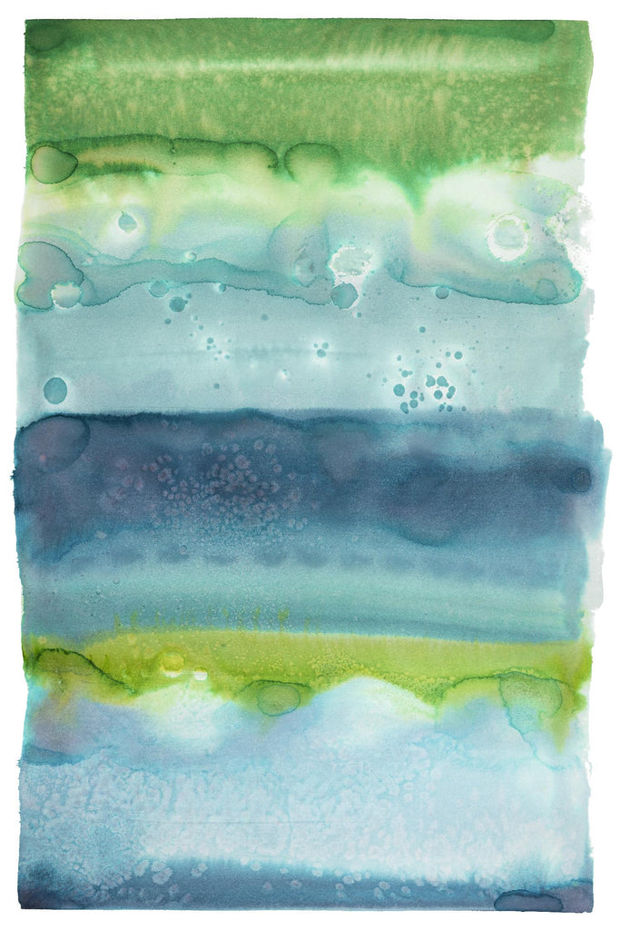 Watercolor Wash 2 de Natasha Marie sur GIANT ART - vert abstrait