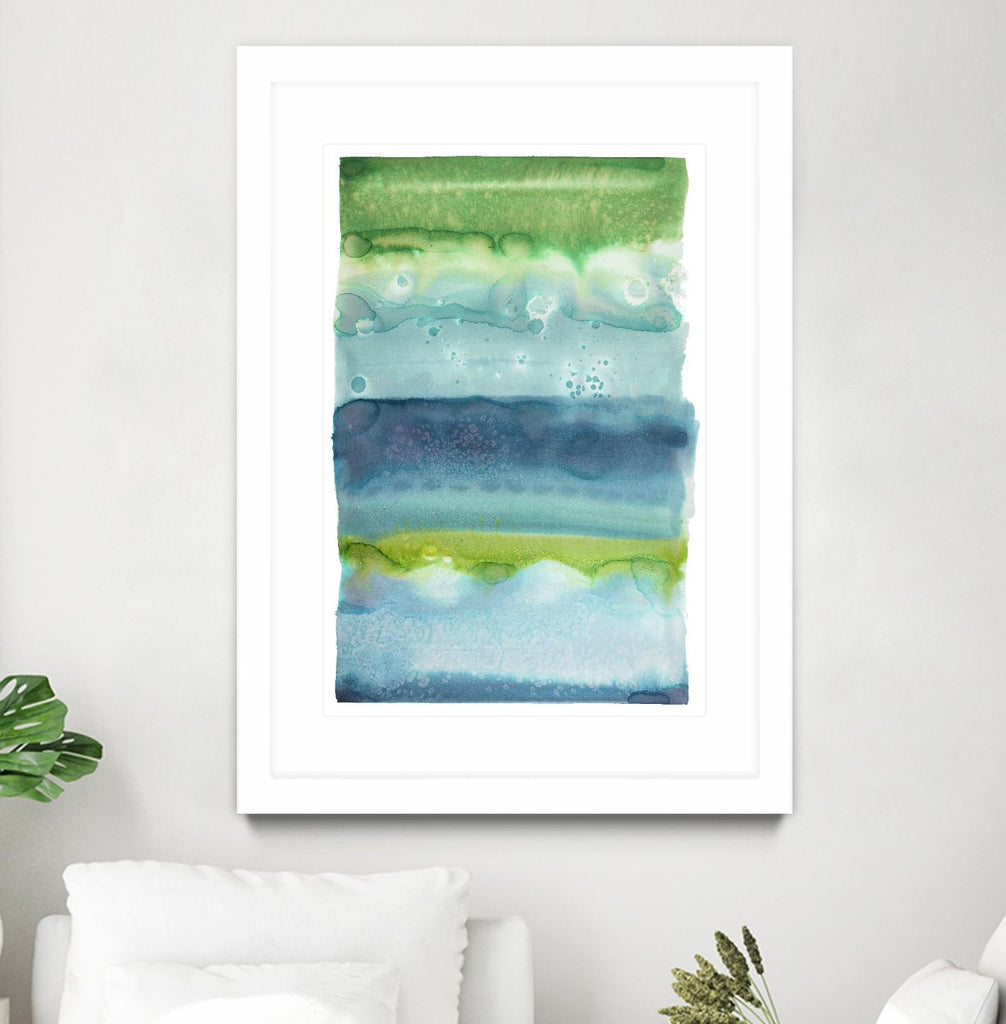 Watercolor Wash 2 by Natasha Marie on GIANT ART - green abstract