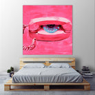 Hello 1 by PC Ngo on GIANT ART - blue contemporary